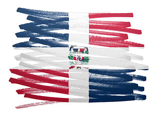 Image showing Flag illustration - Dominican Republic