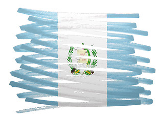 Image showing Flag illustration - Guatemala