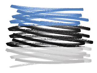 Image showing Flag illustration - Estonia