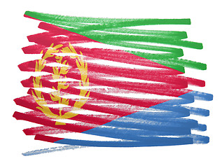 Image showing Flag illustration - Eritrea
