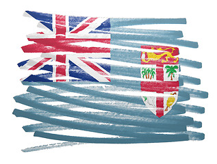 Image showing Flag illustration - Fiji