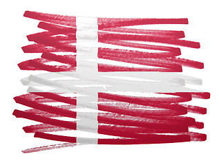 Image showing Flag illustration - Denmark