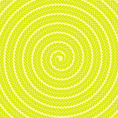 Image showing Abstract Yellow Spiral Pattern