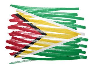 Image showing Flag illustration - Guyana