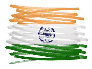 Image showing Flag illustration - India