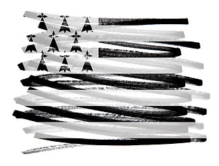 Image showing Flag illustration - Brittany