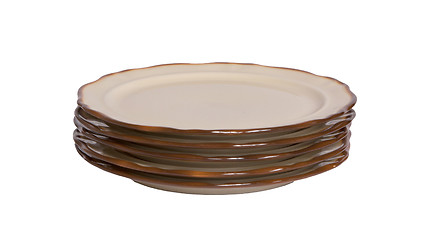 Image showing Vintage empty plate