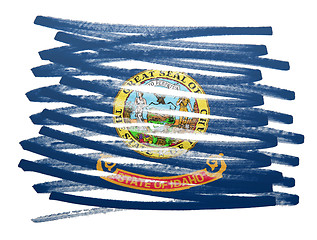 Image showing Flag illustration - Idaho