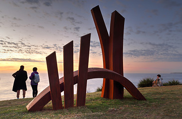 Image showing Sculpture by the Sea -The Bridge