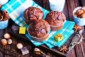 Image showing chocolate muffins