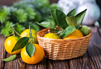 Image showing fresh tangerines