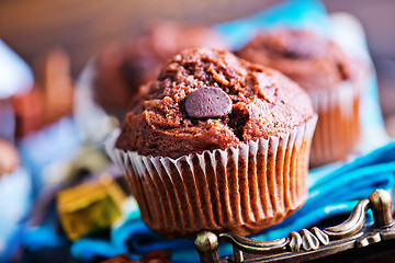 Image showing chocolate muffins