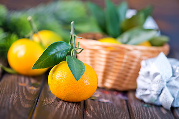 Image showing fresh tangerines