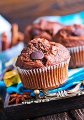 Image showing chocolate muffins