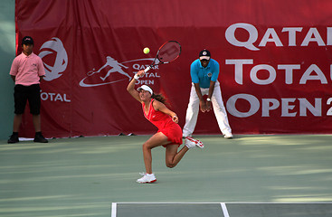 Image showing Israeli tennis star Shahar Peer in Doha, Qatar, Arabia
