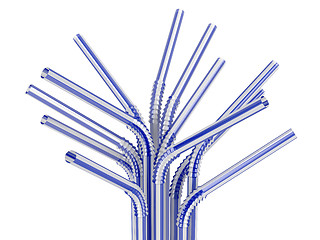 Image showing Drinking straws