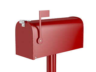 Image showing Red mailbox