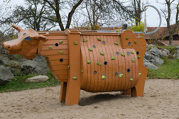 Image showing Climber toy of wood