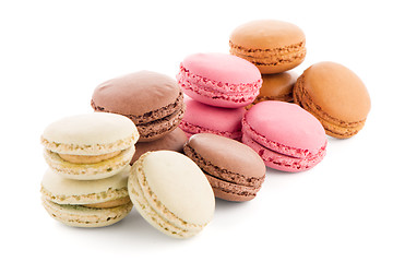 Image showing Colorful French Macarons