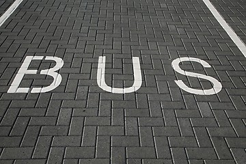 Image showing Bus Lane Sign