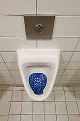 Image showing Urinal of a restroom