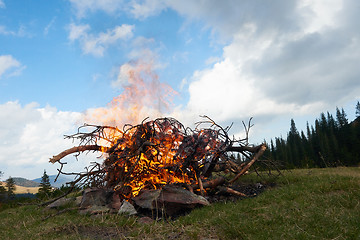 Image showing campfire