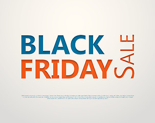 Image showing Cut out the paper lettering for black friday