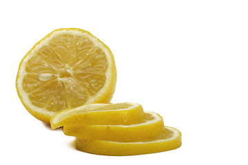 Image showing Yellow fresh lemons