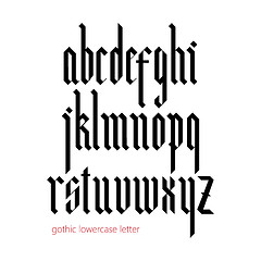 Image showing Blackletter modern gothic font.