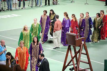 Image showing Top seeds at Qatar 2008 ceremony