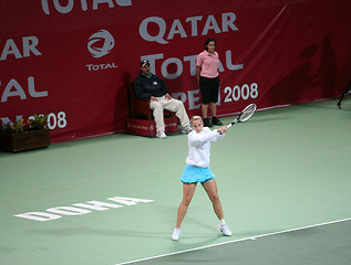 Image showing German Sabine Lisicki tennis star doha 2008