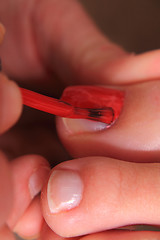 Image showing pedicure (work with womens nails)