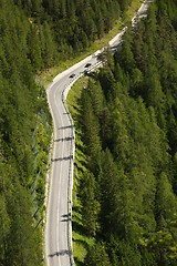 Image showing Alpine Mountain Road