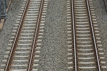 Image showing Railway tracks pair