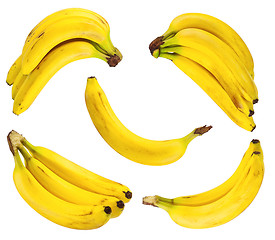 Image showing Set of ripe bananas