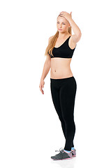 Image showing Fitness young woman