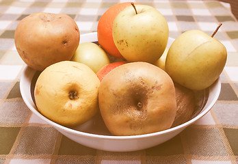 Image showing Retro looking Fruits picture