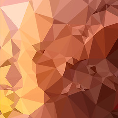 Image showing Cordovan Brown Abstract Low Polygon Background