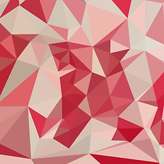Image showing Cardinal Red Abstract Low Polygon Background