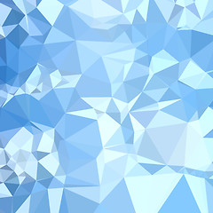 Image showing Blizzard Blue Abstract Low Polygon Background