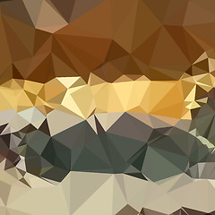 Image showing French Beige Abstract Low Polygon Background