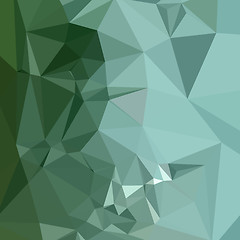 Image showing Zomp Green Abstract Low Polygon Background