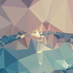 Image showing Opera Mauve Abstract Low Polygon Background