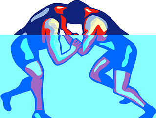 Image showing Freestyle Wrestling Retro