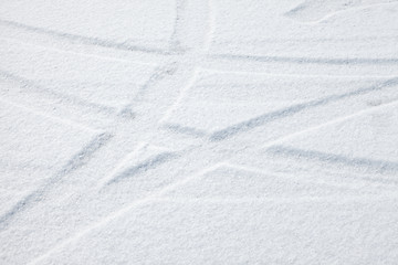 Image showing Trails in the snow