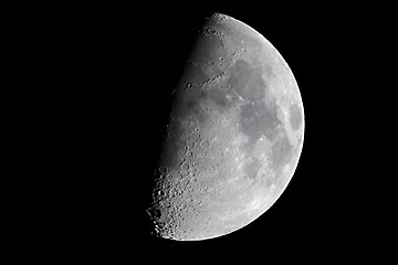 Image showing Moon detailed closeup