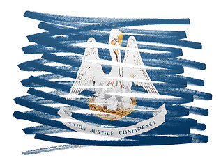 Image showing Flag illustration - Louisiana