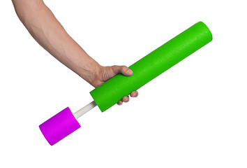 Image showing Foam water cylinder tube toy