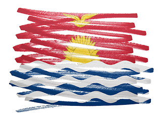 Image showing Flag illustration - Kiribati