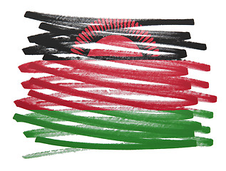 Image showing Flag illustration - Malawi